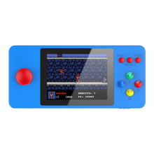 Portable Handheld Game Player with 2.8 Inch IPS Screen 4GB 500 Free Games Retro Console Gift for Kids -Blue