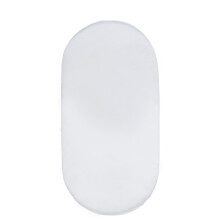 Plain Baby Fitted Sheet for Rollaway Bed, Satin Mattress Protector (White, 82x41cm)