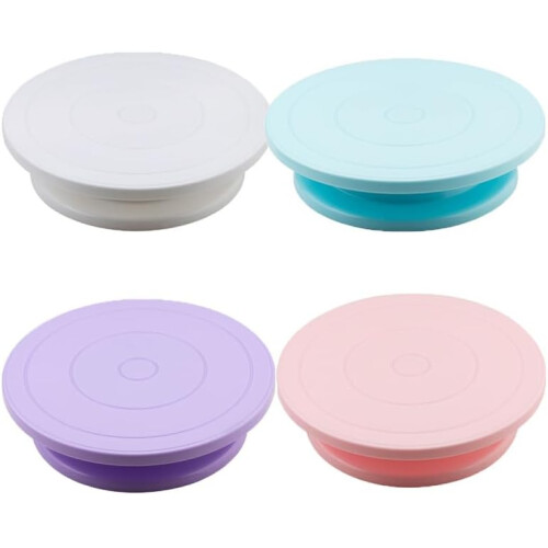 Potter's Wheel Cake Turntable Plastic Decorating Table Cake Turntable Plastic Turntable (4) 4 27.5cm 1