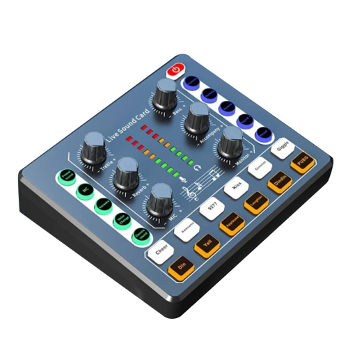 M8 Sound Card Live Broadcast Audio Interface Podcasting Device Caster with Premium Mic Preamplifier 1