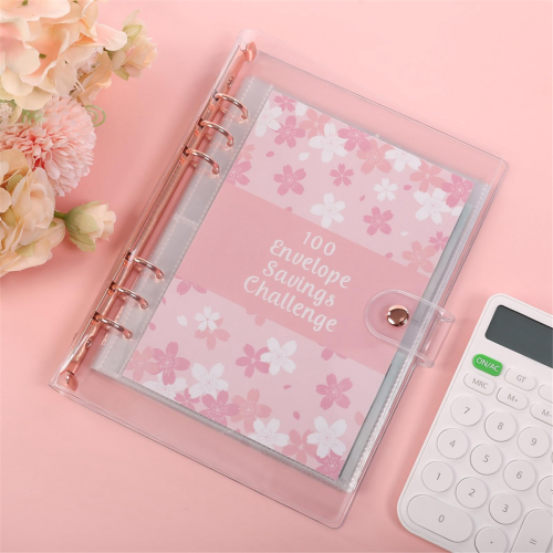 2PCS 100 Envelope Challenge Binder Easy and Fun Way to Save 5, 050 - Savings Challenges Binder, Budget 2
