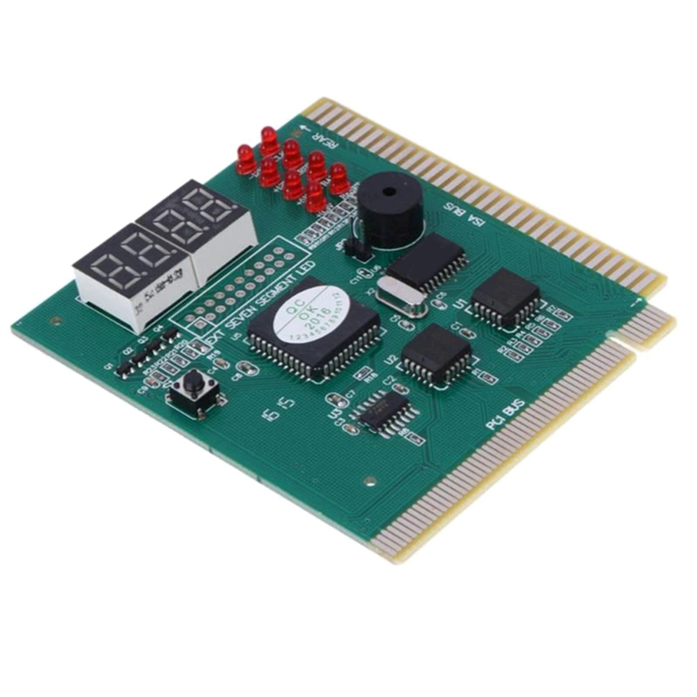 4 Digit Pc Analyzer Diagnostic Post Card Motherboard Tester For Isa Pci Bus Mainboard Computer Fault Display 4854124510275