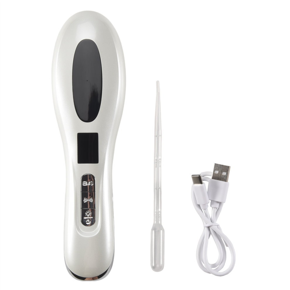 Saudism Blue/Red/Light Ems Microcurrent Electric Scalp Massage Comb For Hair Growth Therapy Nourish Vibration Massager