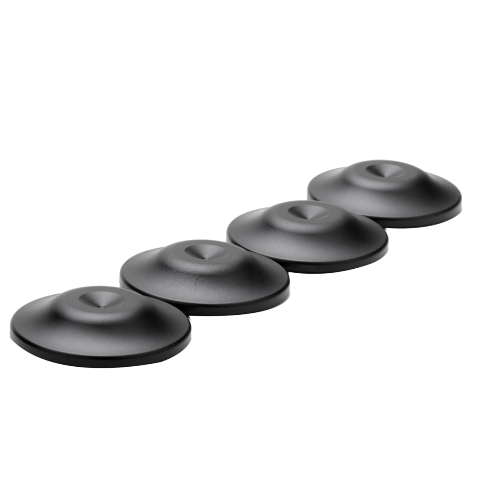 4Pcs Amplifier Speaker Feet Spikes Pads Replacement Speakers Recorder Pad Black 4854124515515