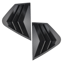 2X Carbon Fiber Style Rear Side Window Quarter Louver Cover for K5 2011-2015