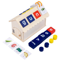 Blocks Educational Toy for Kids, Matching Letter & Number Game, Spelling Reading Alphabet and Math Puzzles, Early