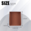 PU Leather Collection Letter Tray, Document Desk Organizer,Stackable Office File Tray Holder (Brown) 7