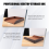 PU Leather Collection Letter Tray, Document Desk Organizer,Stackable Office File Tray Holder (Brown) 4
