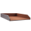 PU Leather Collection Letter Tray, Document Desk Organizer,Stackable Office File Tray Holder (Brown) 9