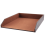 PU Leather Collection Letter Tray, Document Desk Organizer,Stackable Office File Tray Holder (Brown) 8