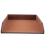 PU Leather Collection Letter Tray, Document Desk Organizer,Stackable Office File Tray Holder (Brown) 2