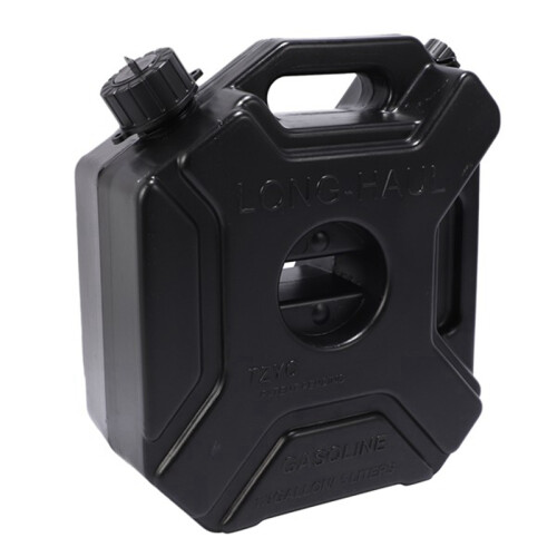Black 5L Car and Motorcycle Spare Tank Plastic Can 1Pcs 1