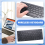 Russian Keyboard Ultra-Thin Wireless Bluetooth Keyboard, for IOS Android Tablet / Laptop -Black 7