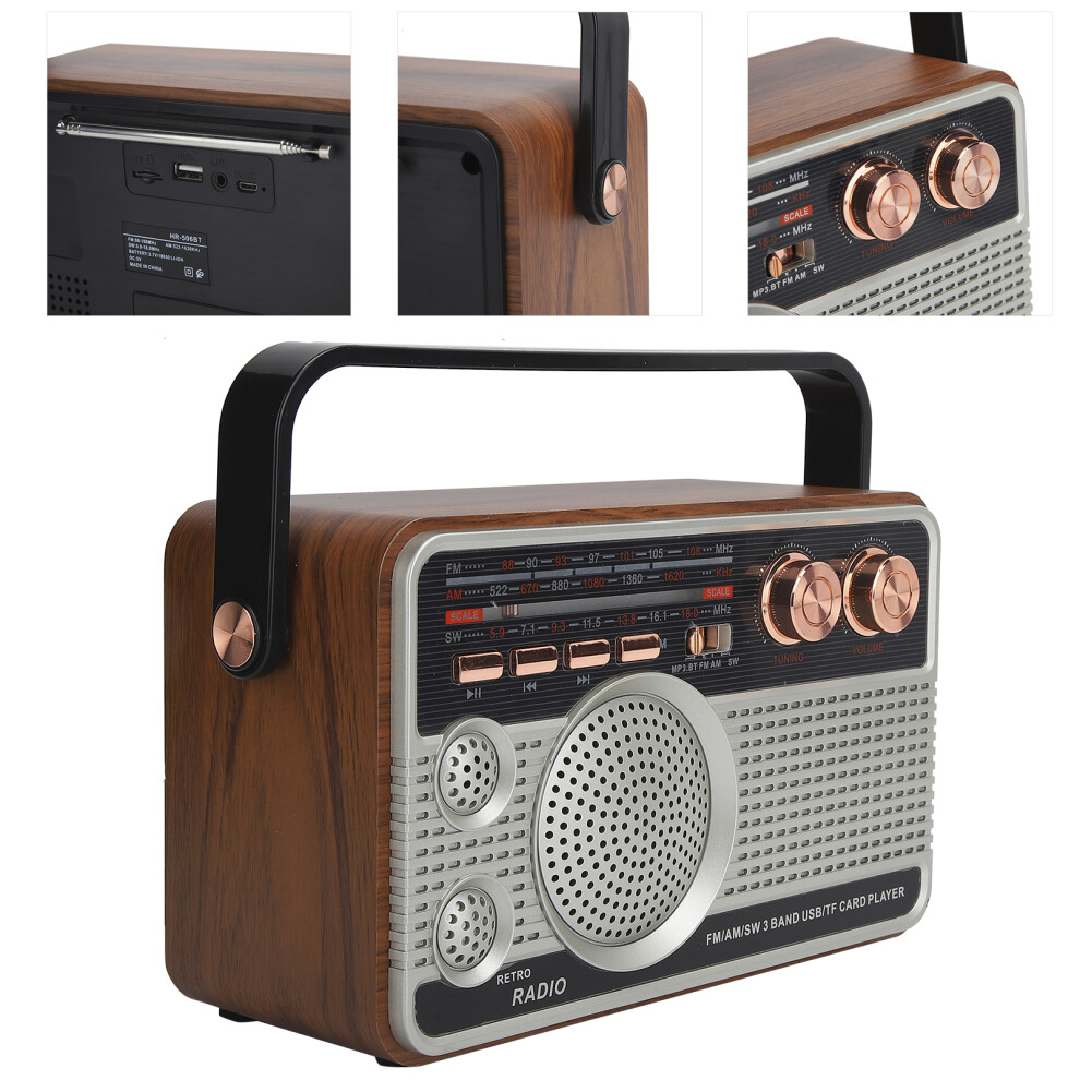Portable Fm/Am/Sw Bluetooth Radio Speaker 2W 1200Mah Rechargeable 4201333464255