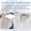 Kitchen Compost Bin for Counter Top or , Hanging Small Trash Can with Lid,Mountable Indoor Bucket(C) 7