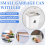 Kitchen Compost Bin for Counter Top or , Hanging Small Trash Can with Lid,Mountable Indoor Bucket(C) 9