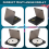 Portable CD Player Double Headphone Version Contact Button Reproductor Rechargeable Shockproof LCD Display 7