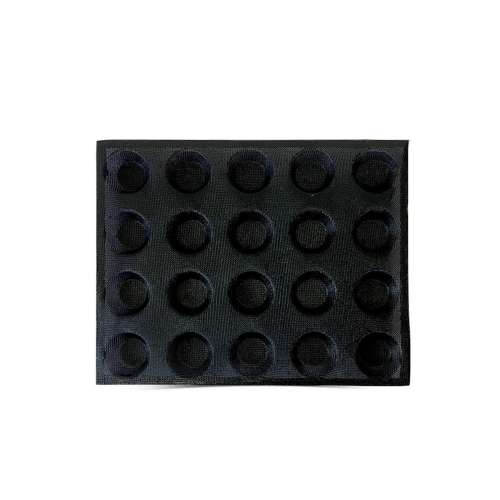 20-Hole Silicone Mold Cake T Mini Pizza Model Round Bread Hamburger Non-Stick Baking Tray Tool