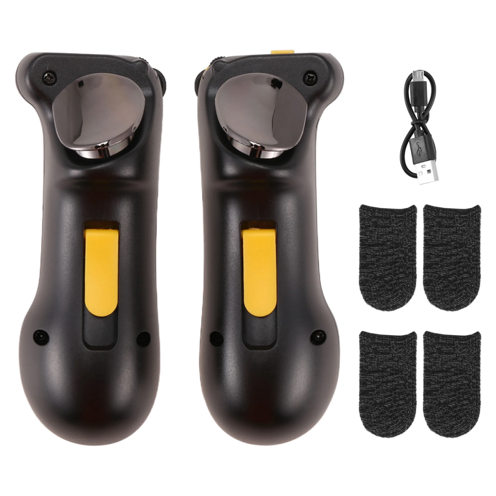 Mobile Game Controller For Trigger L1r1 With 2 Pairs Of Gaming Finger Covers 4852888822559