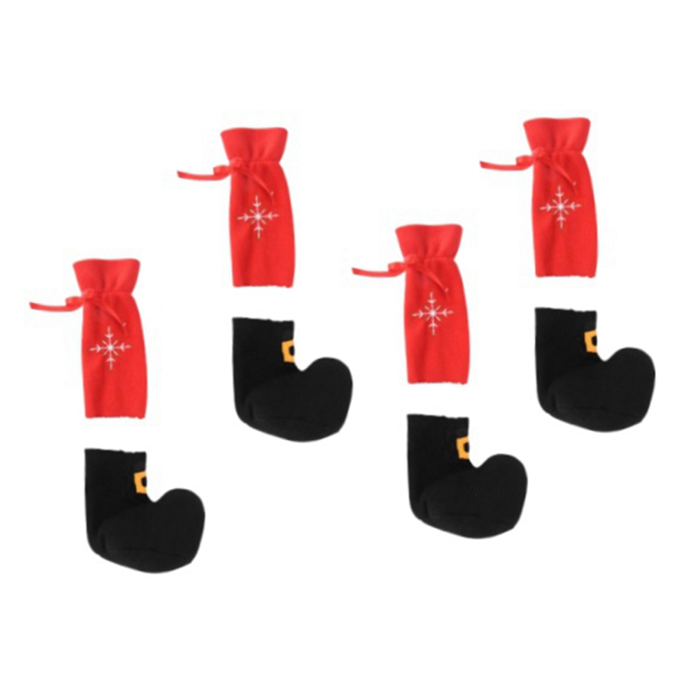 Christmas Furniture Socks Chair Leg Cover Floor Protectors Xmas Feet Sleeve Decor Santa Table Foot Covers 4851333429794