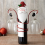 Christmas Wine Bottle Rack Glass Holiday and 4