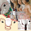 Christmas Wine Bottle Rack Glass Holiday and 7