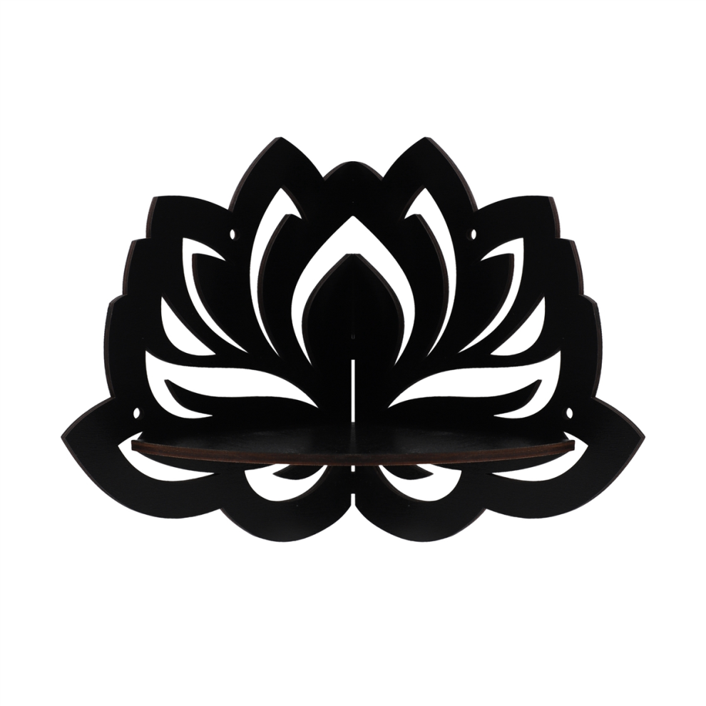 Lotus Floating Corner Shelf Gothic Halloween Decoration Wall Hanging Crystal Display Home Decor 4854152644775