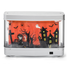 Fish Tank Light Aquarium Decor Night Virtual Halloween Dynamic LED Table Lamp for Room Home, Office EU Plug