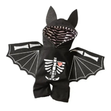Dog Bat Clothing Halloween Pet Costumes for Small Medium Large Dogs S