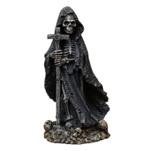 Skeleton Figurine Evils Grim Reaper for Halloween Home Office Decor Resin Statue Sculpture Ornament B