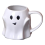 Ghost Mug 3D Cute Ceramic Coffee Cup Ghostface for Halloween Milk Tea Lover (White) 2