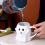 Ghost Mug 3D Cute Ceramic Coffee Cup Ghostface for Halloween Milk Tea Lover (White) 7