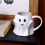 Ghost Mug 3D Cute Ceramic Coffee Cup Ghostface for Halloween Milk Tea Lover (White) 9