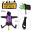 53Inch Crashing Witch Halloween Decorations, Into Tree, Crashed Props for Porch 6