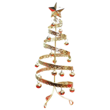 Iron craft bell mini Christmas tree desktop simulation display decorations Gold