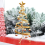 Iron craft bell mini Christmas tree desktop simulation display decorations Gold 6