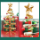 Iron craft bell mini Christmas tree desktop simulation display decorations Gold 4