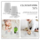 6Pcs Clockwork Legged Robot Christmas Self-Propelled Movement Educational Toys 3D Printed Accessories 6