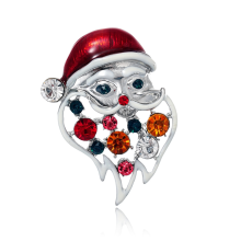 Christmas Brooch Fashion Santa Claus Pin Colorful Bulb Ornament Enamel Lapel Brooces Pins