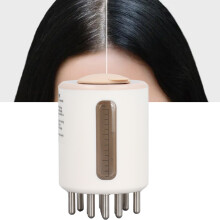 Ätherisches Öl Haarapplikator 7-Zähne Vibration 15ml Tank Beruhigende Kopfhautflüssigkeit Kamm für Medizin