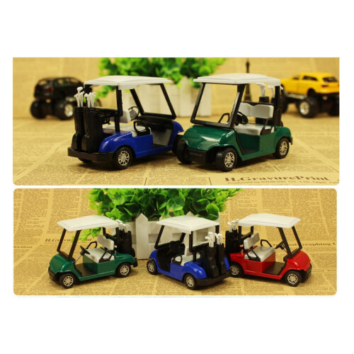 Toy Golf Cart Alloy Mini Model Super Pull Back Function Novelty Christmas Gift Red 2