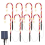 Christmas Candy Cane Pathway Lights Solar Powered Decorations Stake 1 to 8 LED Floor Lamp 2