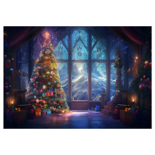 210X150cm Background Cloth Winter Christmas Tree Children'S Multifunctional Photography Cloth,Model 7981