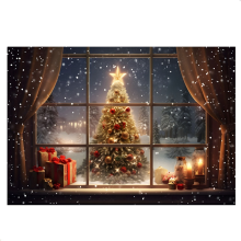 210X150cm Christmas Background Cloth Tree Snowflake Party Decoration Children Photography Cloth,C