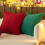 Corduroy Pillow Covers with Splicing Soft Couch Broadside Striped Decorative Textured Throw Green 4