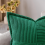 Corduroy Pillow Covers with Splicing Soft Couch Broadside Striped Decorative Textured Throw Green 5