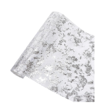 Silver Tablecloth Sequined Glitter Foil Metallic Fine Mesh Suitable for Various Occasions