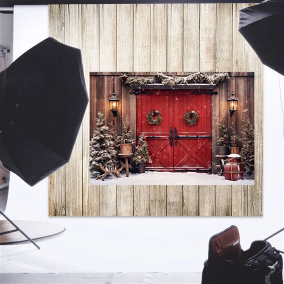 210Cmx150cm Christmas Background Cloth Door Party Decoration Photo Studio Children Photography Backdrops,G 4854152681824