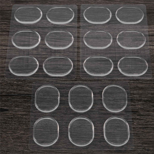 18 Pieces Drum Damper Gel Pads Silicone Drums For Tone Control-Clear 1