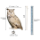 Acrylic Bird Repeller Simulation Owl Reflective Orchard Balcony Garden Decoration 4